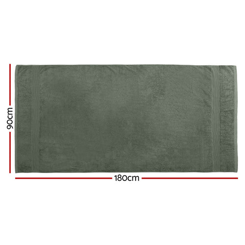 2 Pack Bath Sheets Set Cotton Extra Large Towel Green