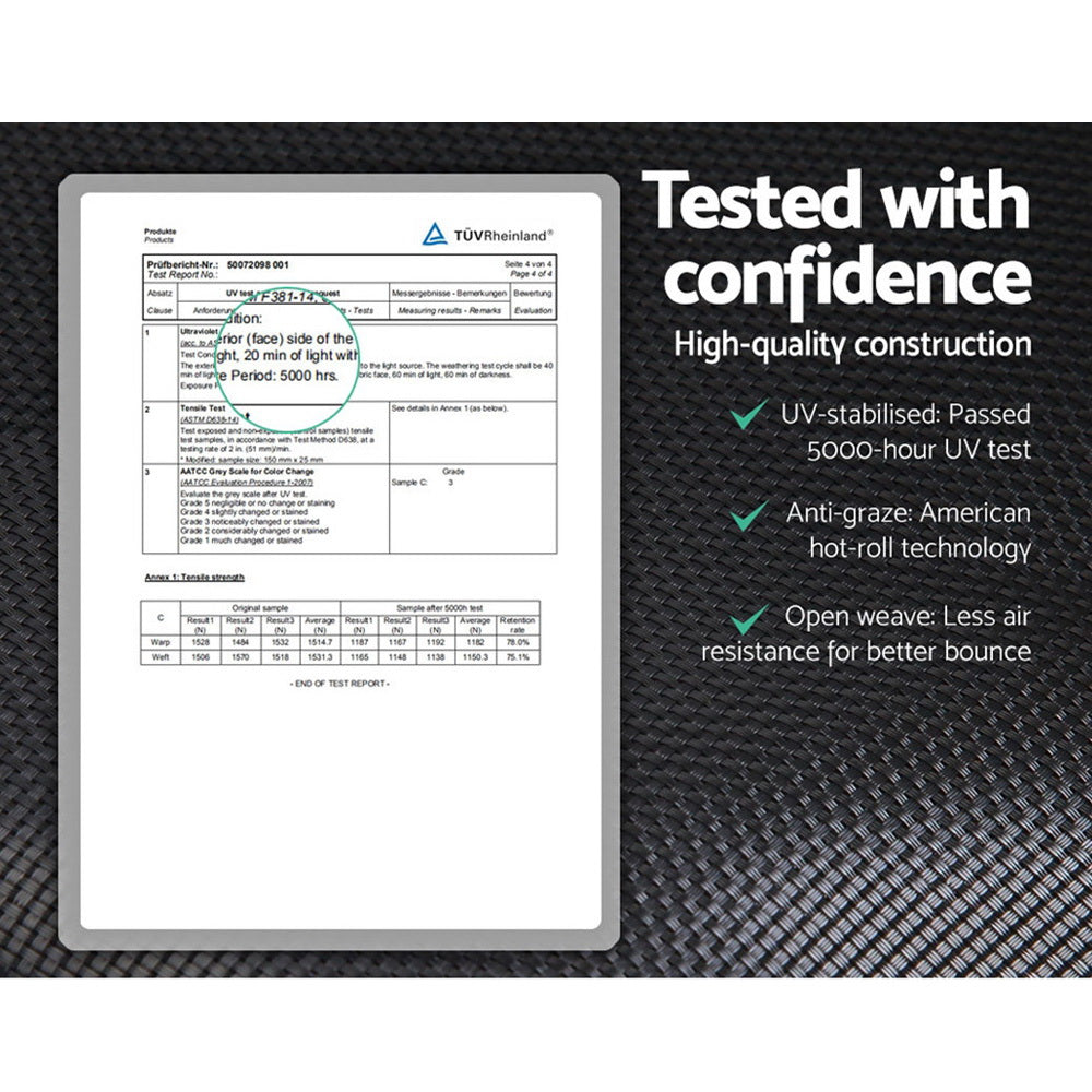 8FT Trampoline for Kids w/ Ladder Enclosure Safety Net Pad Gift Round