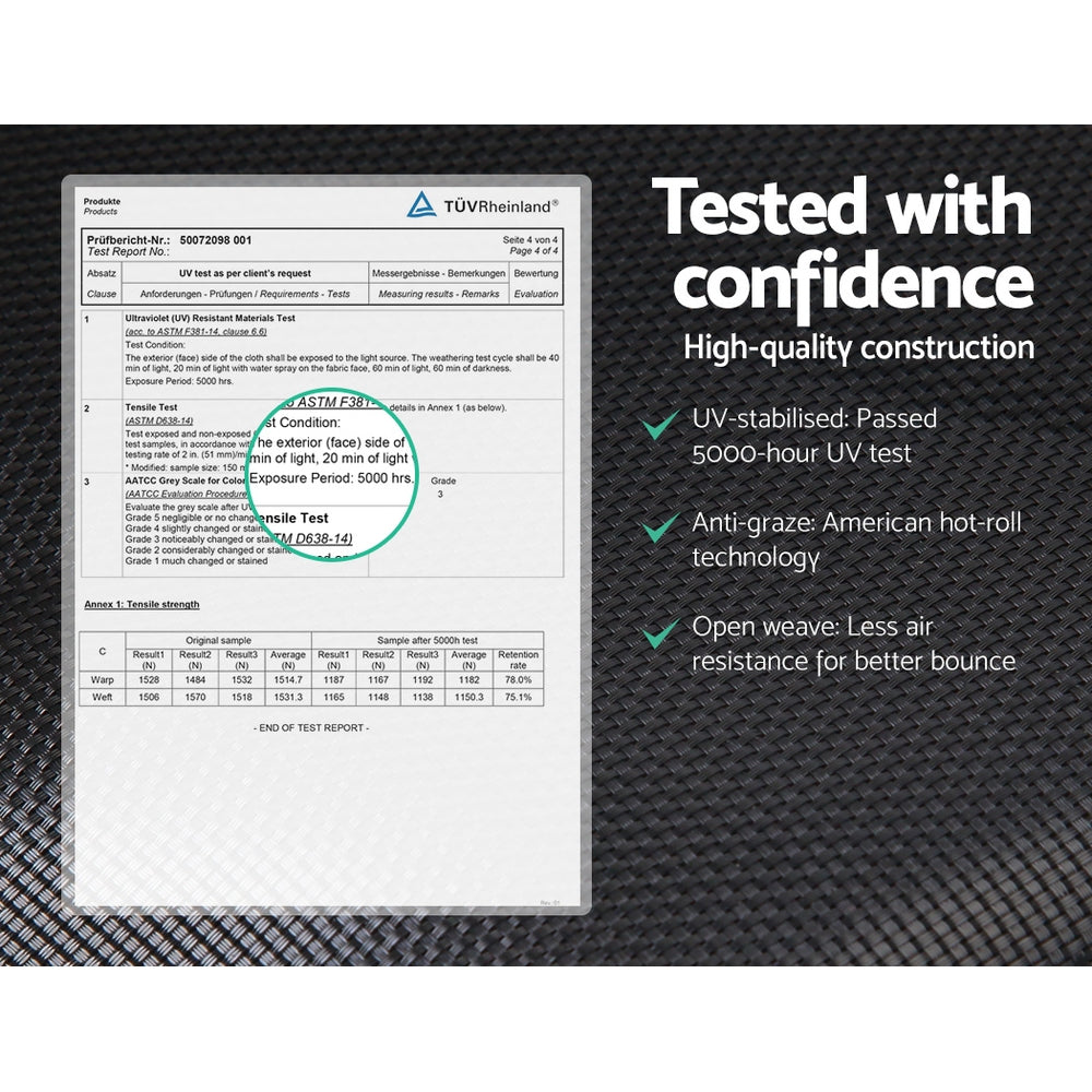 8FT Trampoline for Kids w/ Ladder Enclosure Safety Net Rebounder Colors