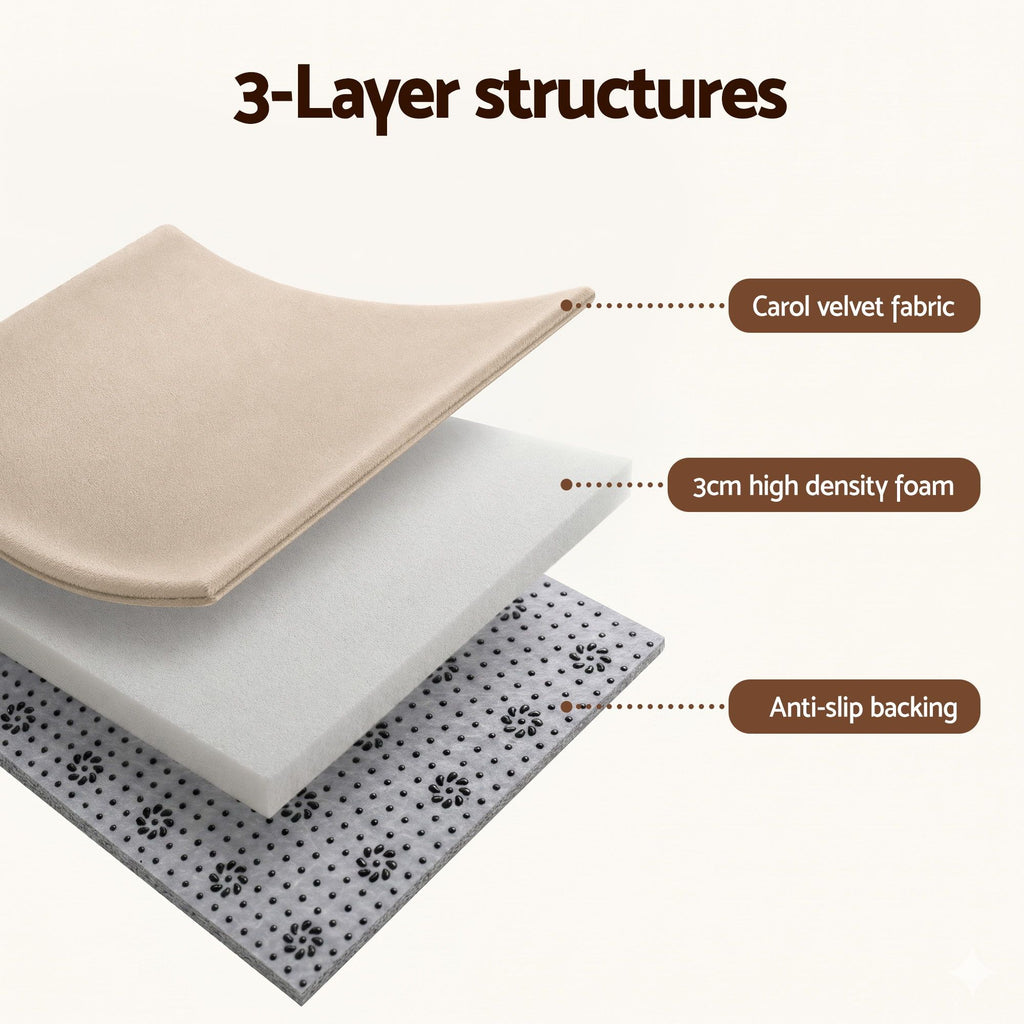 Artiss Tatami Mat Floor Mattress 3cm Thick Futon Mattresses Mellow Mat Rugs Living Room Beige