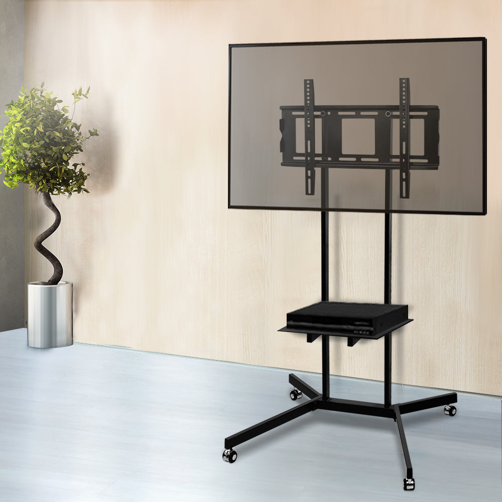 Mobile TV Stand for 32inch-65inch TVs Mount Bracket Portable Shelf Trolley Cart
