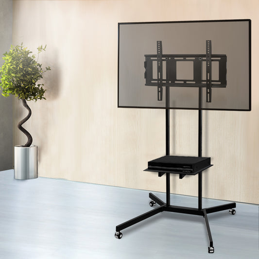 Mobile TV Stand for 32inch-65inch TVs Mount Bracket Portable Shelf Trolley Cart