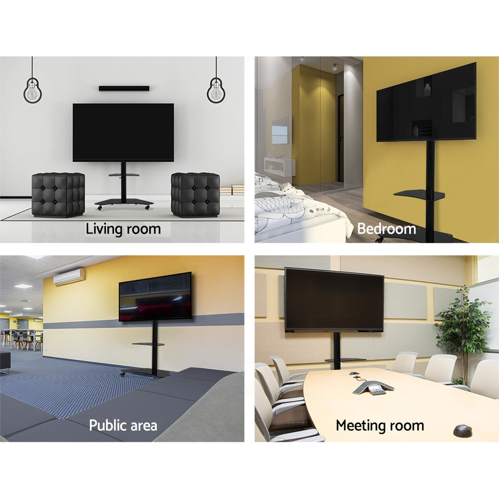 Mobile TV Stand for 32inch-70inch TVs Mount Bracket Portable Solid Trolley Cart