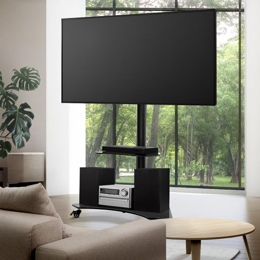 Mobile TV Stand for 32inch-70inch TVs Mount Bracket Portable Solid Trolley Cart