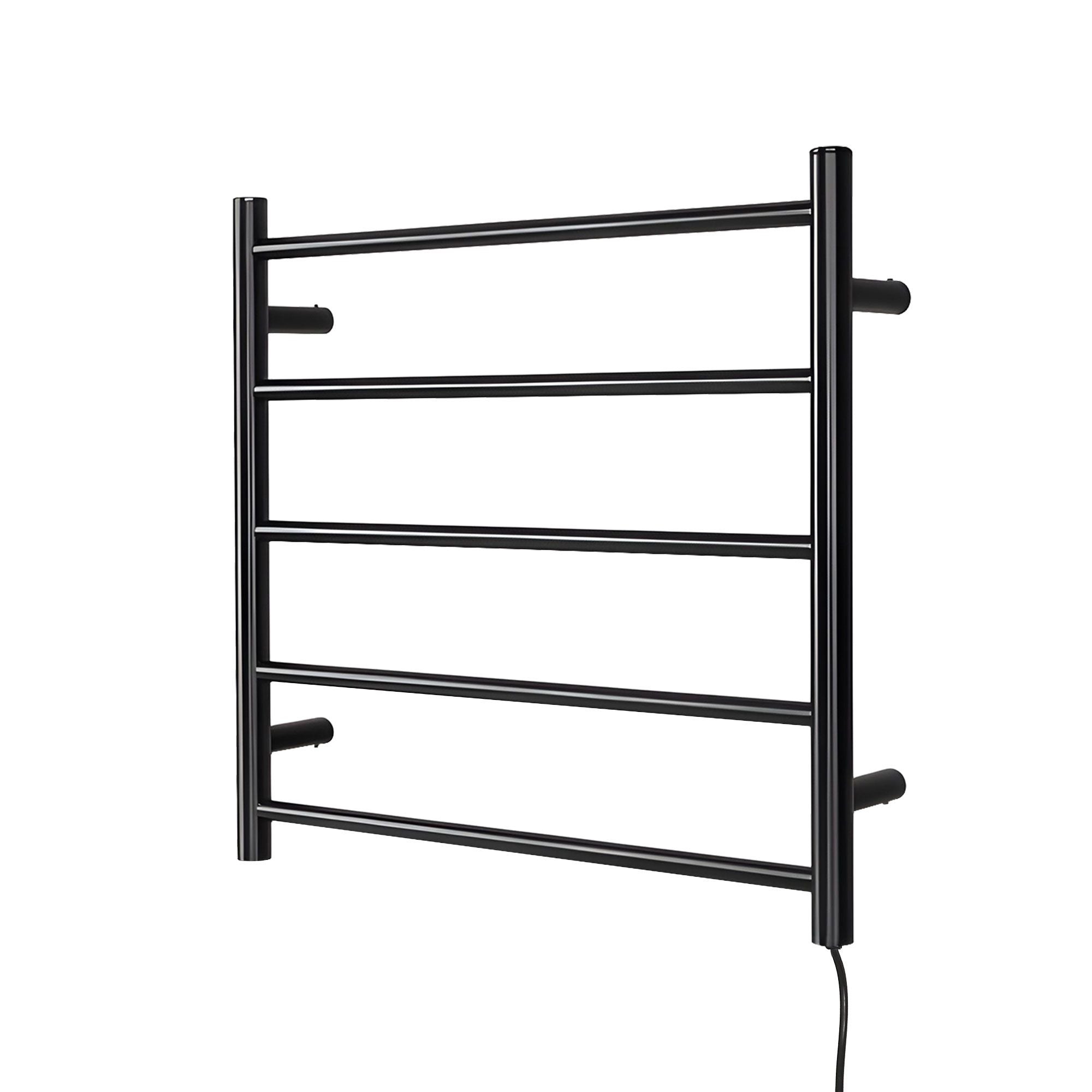 Devanti Electric Heated Towel Rail Rack 5 Bars Wall Mounted Clothes Dry Warmer