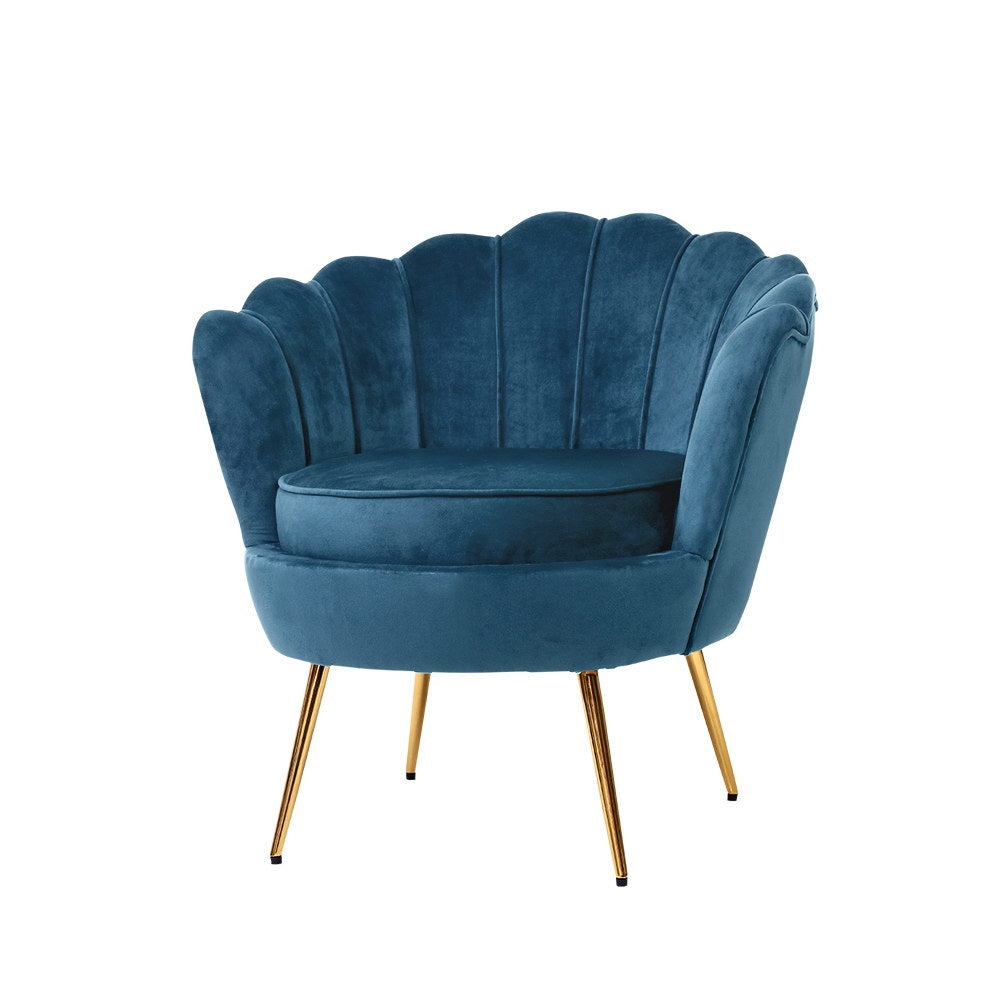Armchair Velvet Blue Callista