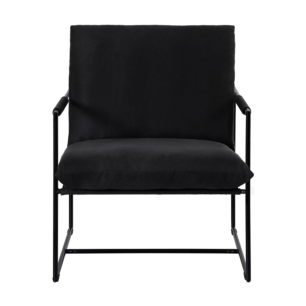 Armchair Lounge Chair Sling Black