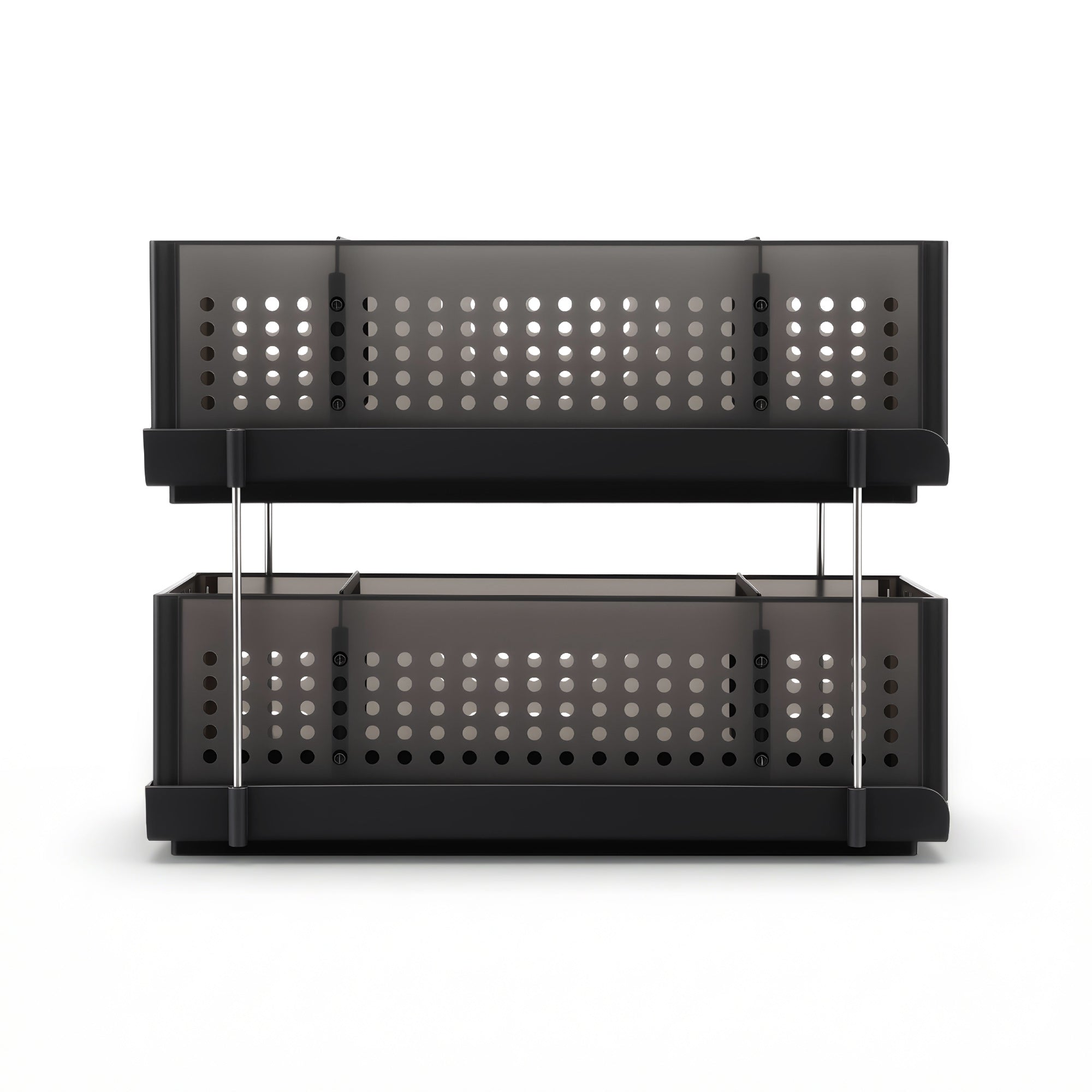 Artiss Under Sink Organizer 2 Tier Pull Out Drawer with Removable Baskets & Divider