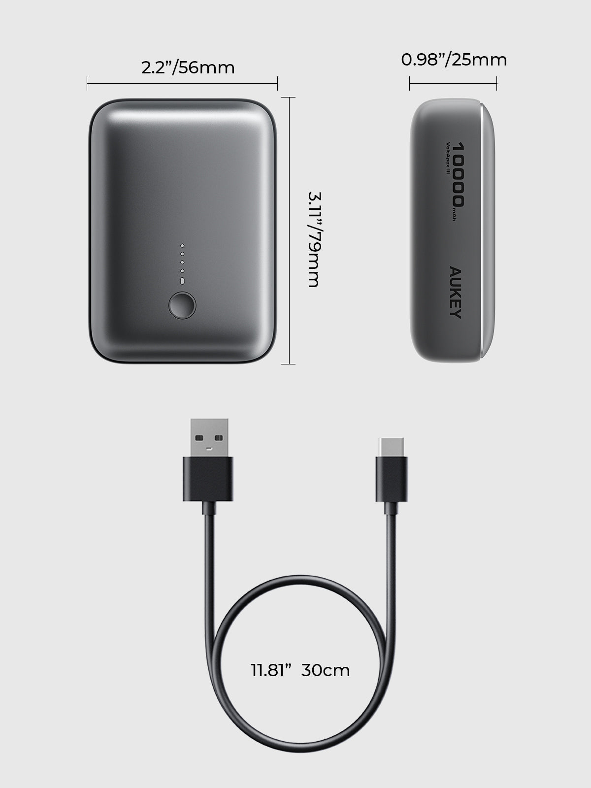 Spark Mini 10000 Compact Fast Charging Power Bank (PB-Y55)