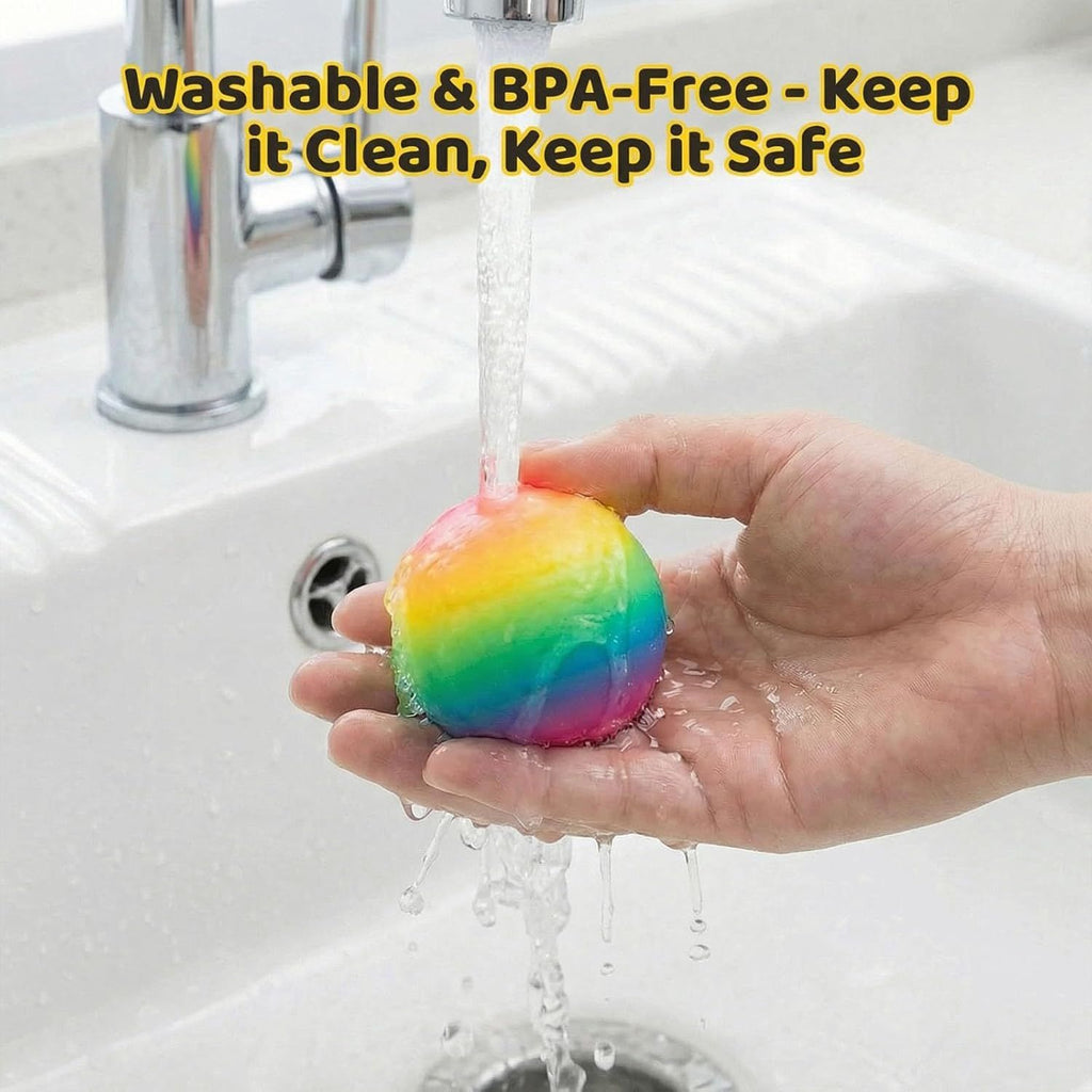5 PCS Color Changing TPR Stress Balls for Office & Classroom – Soft Sensory Squeeze Toys to Relieve Anxiety (Multicolor)