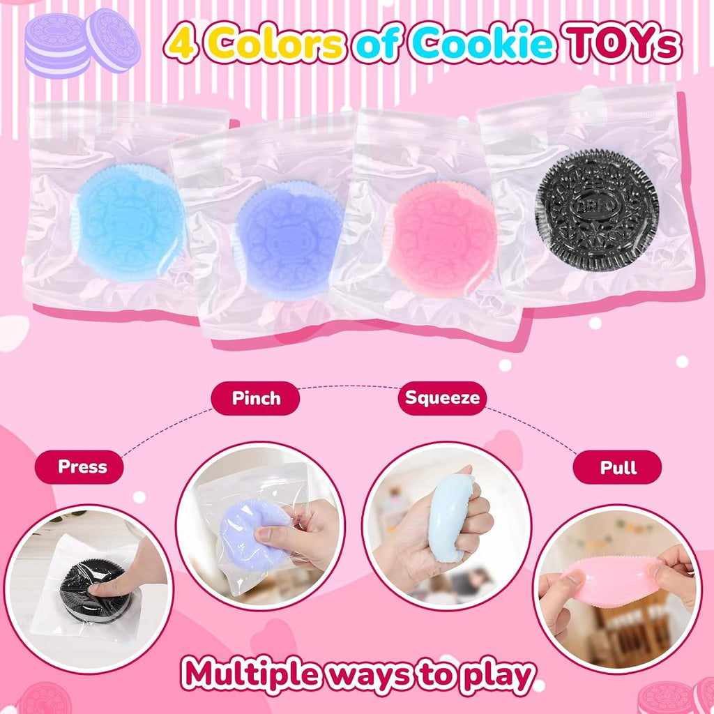 4-Pack Cookie Squishy Set, Soft Squeeze Items