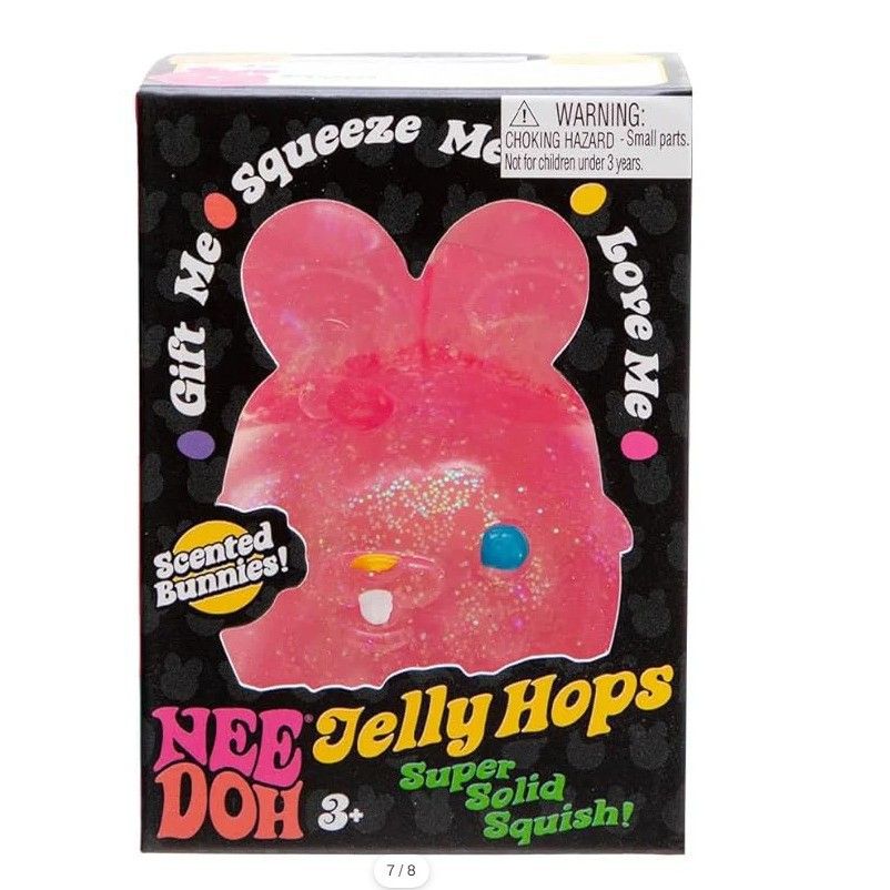 Glitter Bunny Squeeze Item, Pink