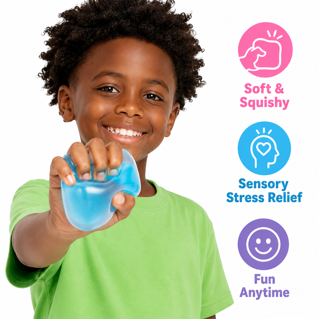 Red Stress Cube Fidget Squishy Slow Rising Squeeze Toy, Fun Sensory Stress Ball for Kids Adults Teens