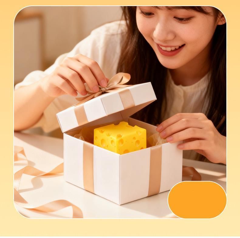 Cheese Squeeze Toy 5×5×5cm