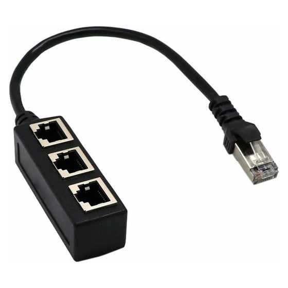 RJ45 Network 1 to 3 Port Ethernet Adapter Adapter Cable Network Cable Splitter