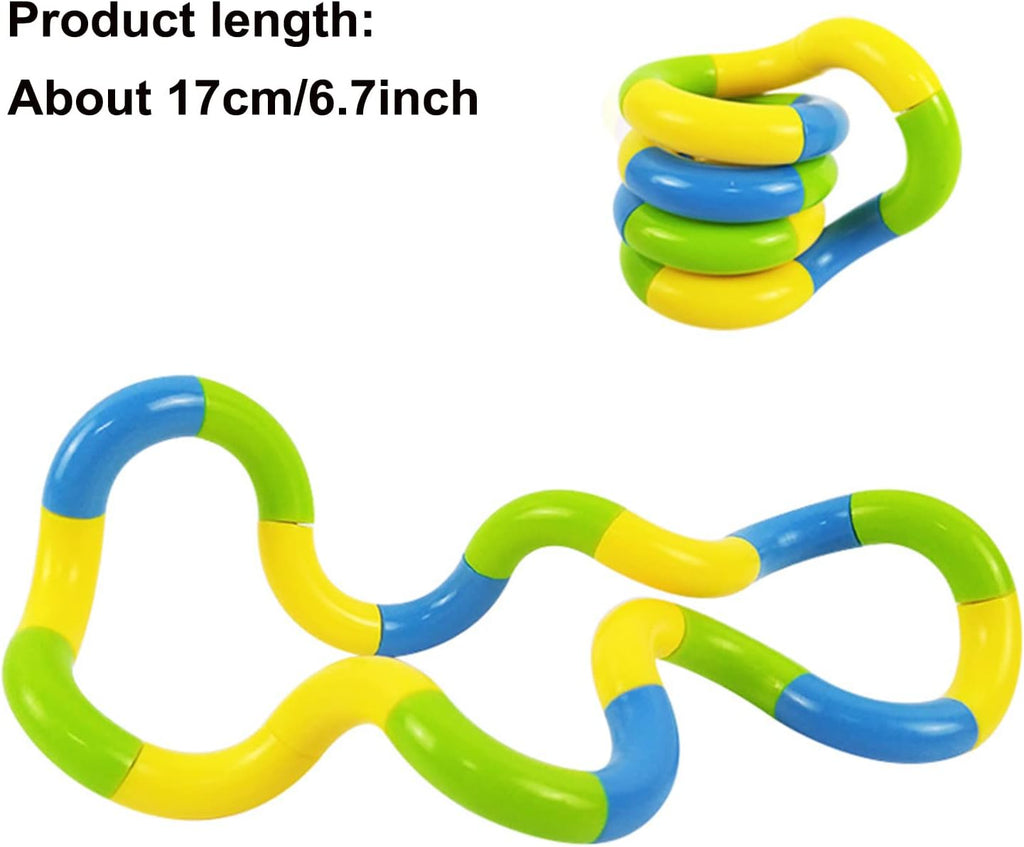 6 Pcs Tangles Fidget Toys Tangles Fidget Tangles Relax Therapy Stress Relief Feeling Winding Toy (A)