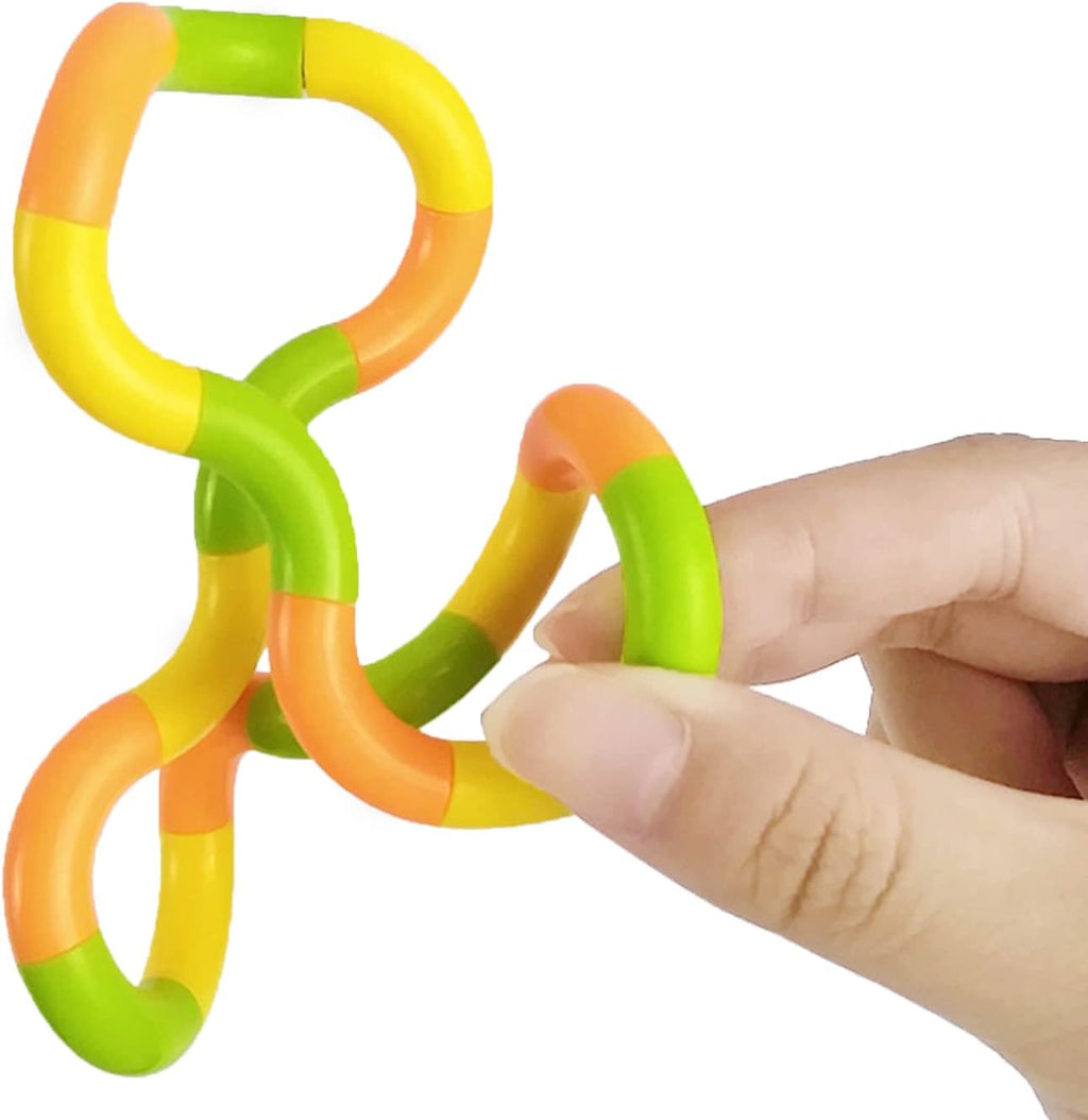 6 Pcs Tangles Fidget Toys Tangles Fidget Tangles Relax Therapy Stress Relief Feeling Winding Toy (A)