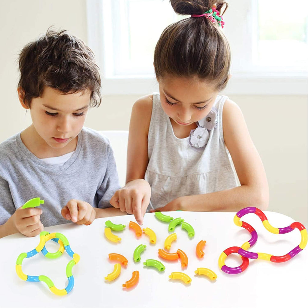 6 Pcs Tangles Fidget Toys Tangles Fidget Tangles Relax Therapy Stress Relief Feeling Winding Toy (A)