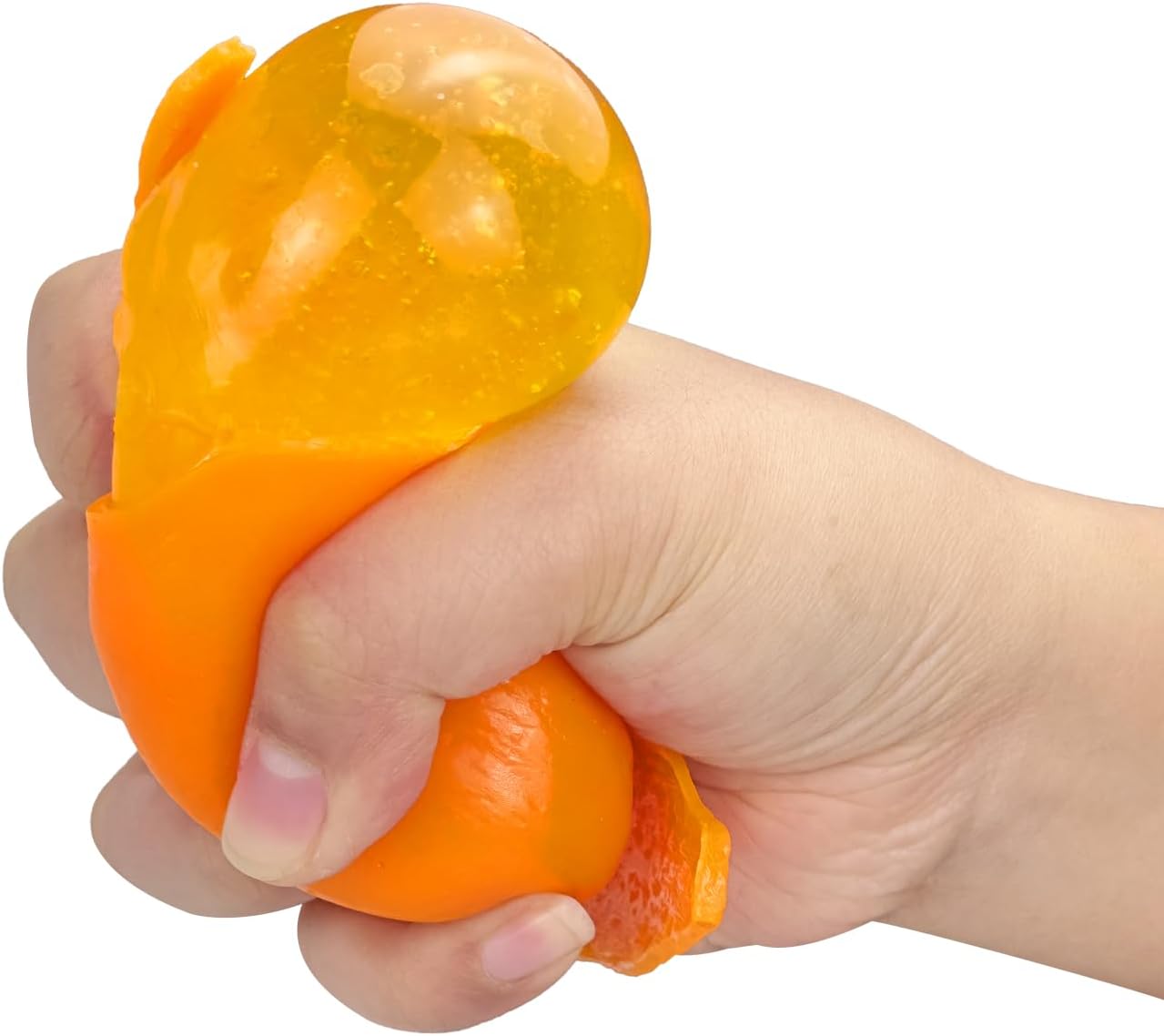 Tangerine Squishies Stress Relief Soft Scented Simulation Orange Fruit Squeeze Toys Cute Birthday Gift Novelty Toy for Kid Adult (Orange)