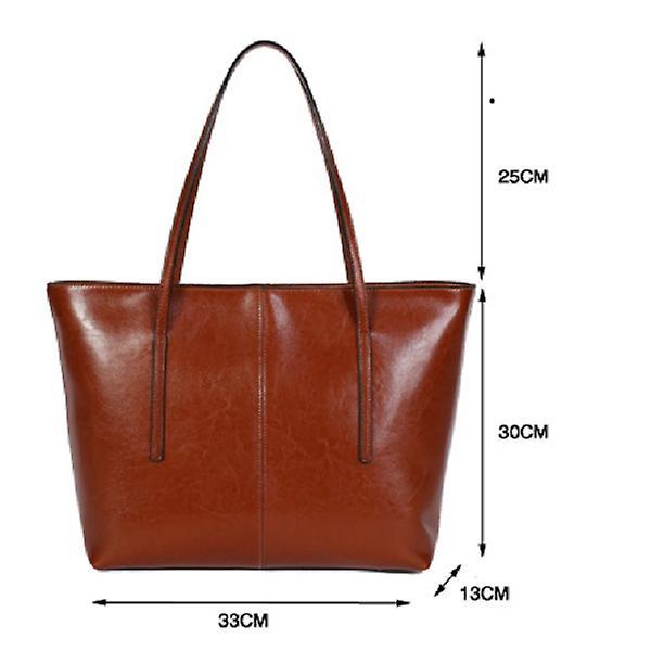 Women's Leather Tote Bag Cowhide Shoulder Bag or Handbag - Blue