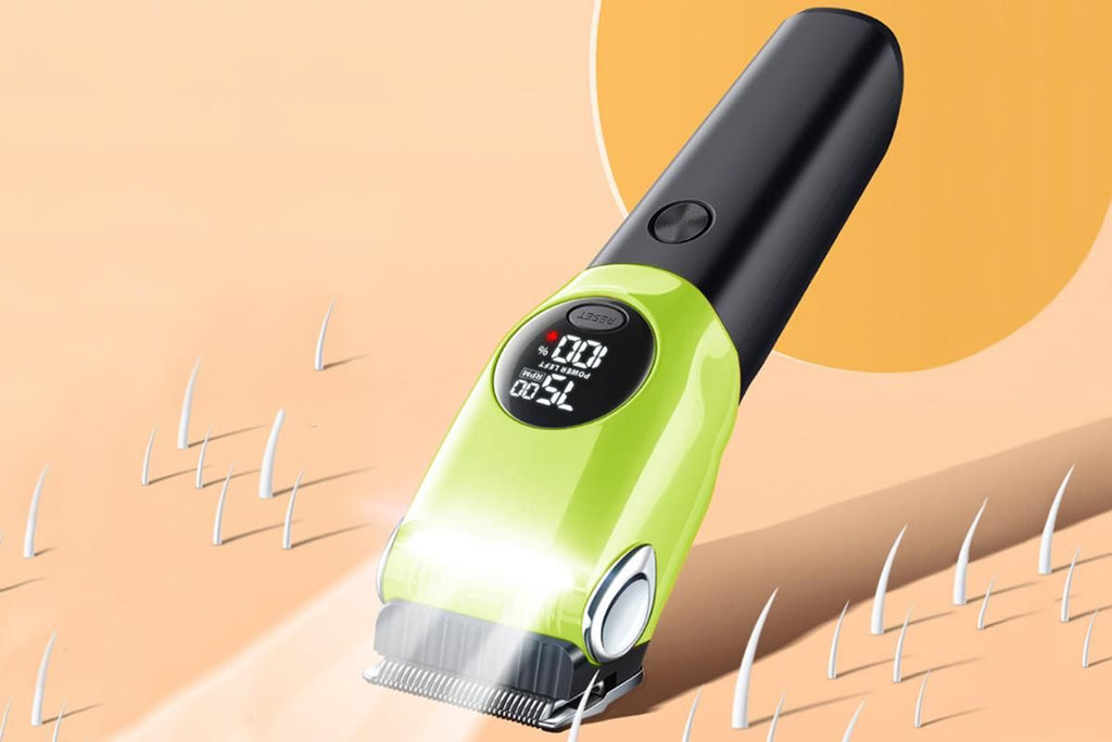 Dog Clipper Low Noise Dog Grooming Kit Rechargeable 3-Speed With LCD Display for Dogs Cats Pets