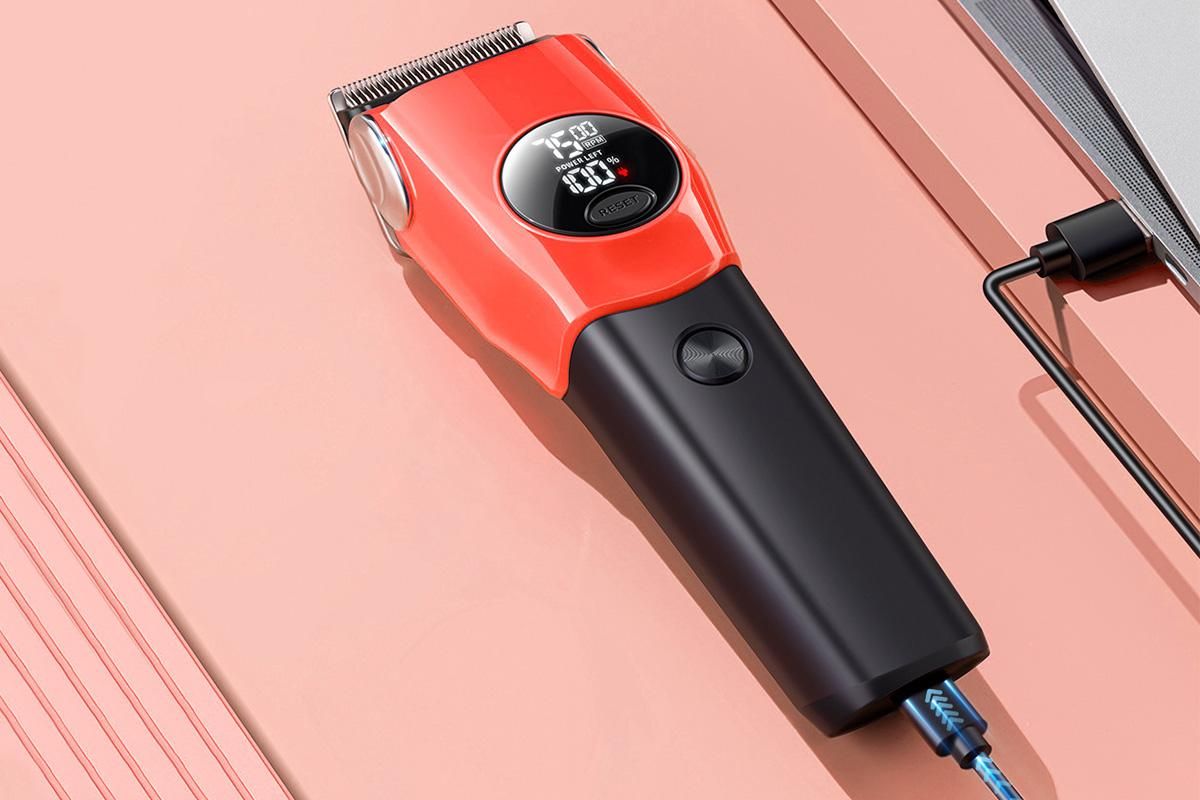 Dog Clipper Low Noise Dog Grooming Kit Rechargeable 3-Speed With LCD Display for Dogs Cats Pets