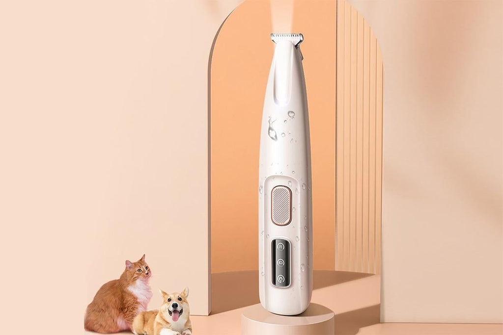 Dog Paw Trimmer 18mm Widen Pet Hair Clipper Dog Clippers for Grooming With LED Light LED Display Rechargeable