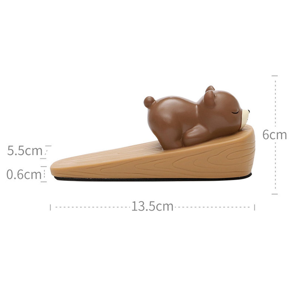 Cute Animal Door Stop Collision Prevention Windproof Prevent Slipping Funny Decorative Wedge Door Stopper Little Bear