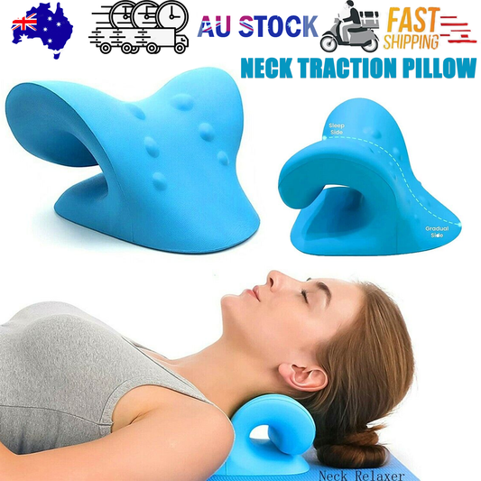 Neck Traction Pillow Original Cloud Shape Neck Stretcher Cervical Pain Relief AU