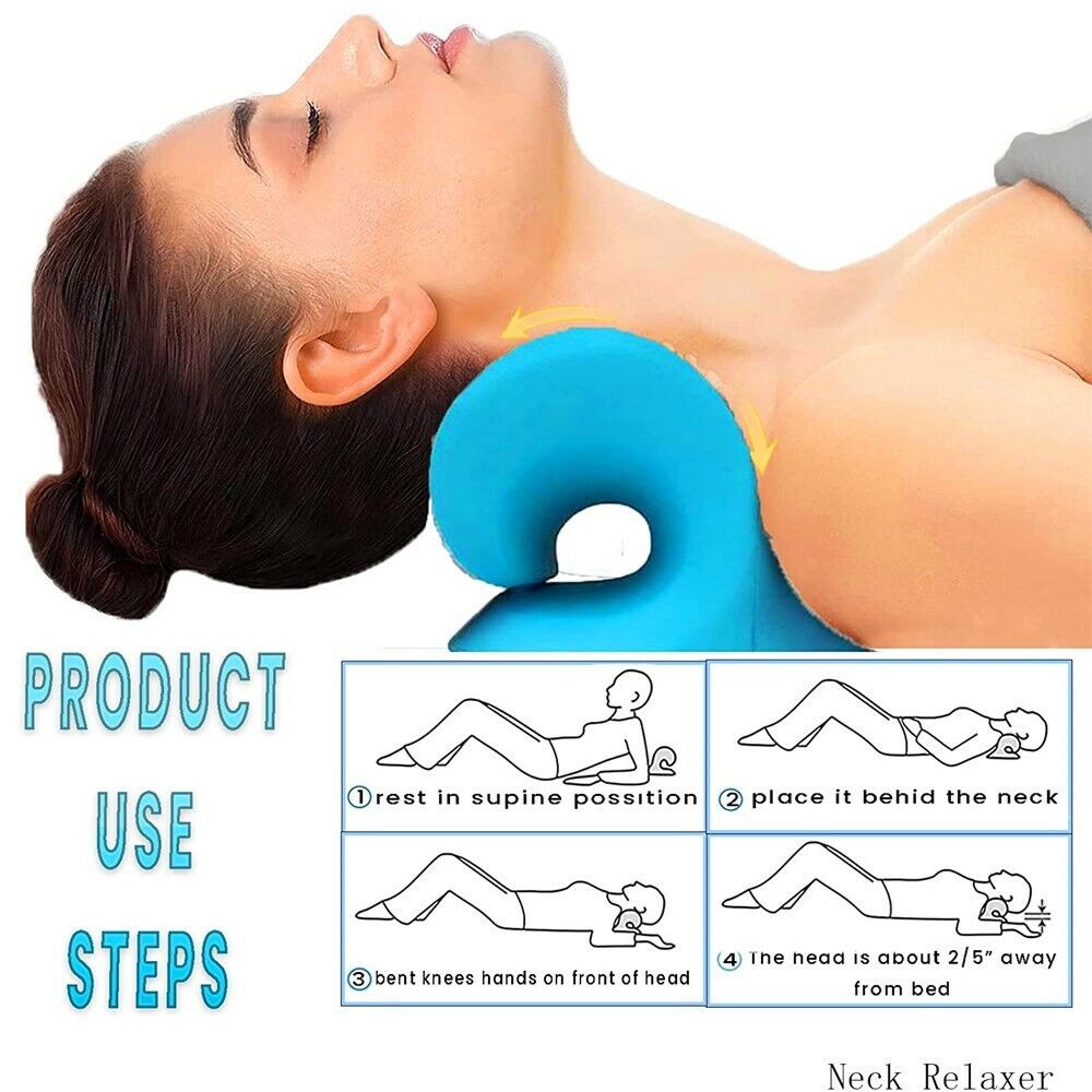 Neck Traction Pillow Original Cloud Shape Neck Stretcher Cervical Pain Relief AU