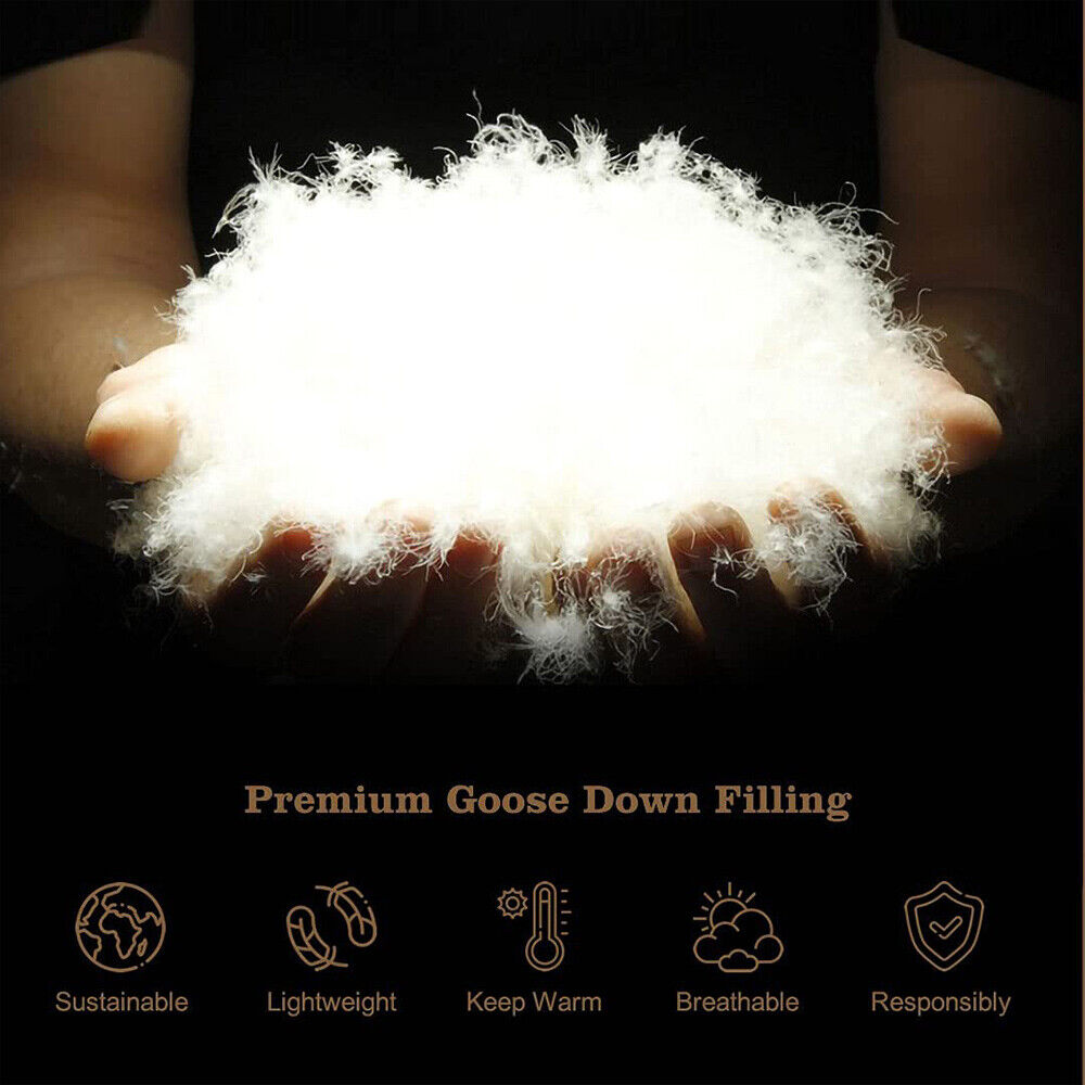 Goose Feather Down Quilt 500 GSM Duvet Doonas King:240x210cm