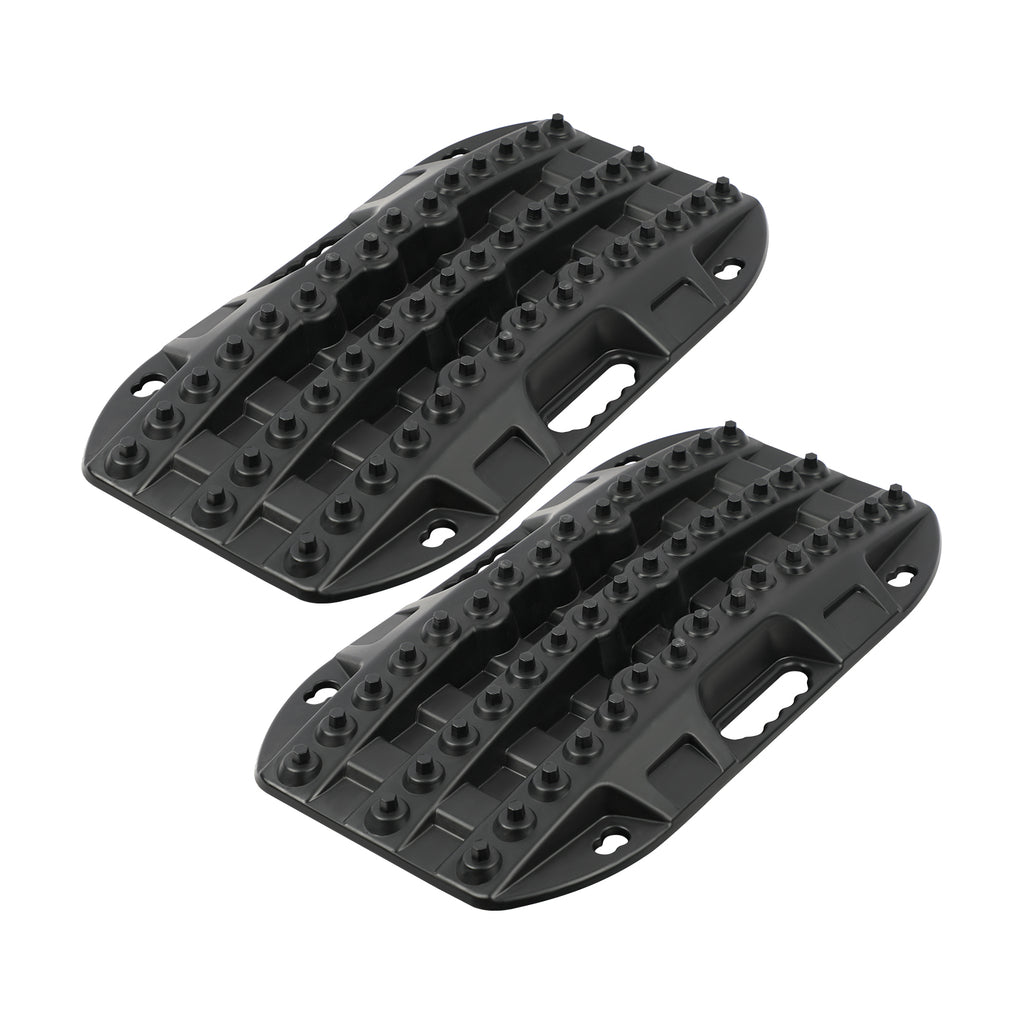 Mini Recovery Tracks Traction Boards Sand Mud Snow 4WD 4x4 Vehicle 1 Pair Black