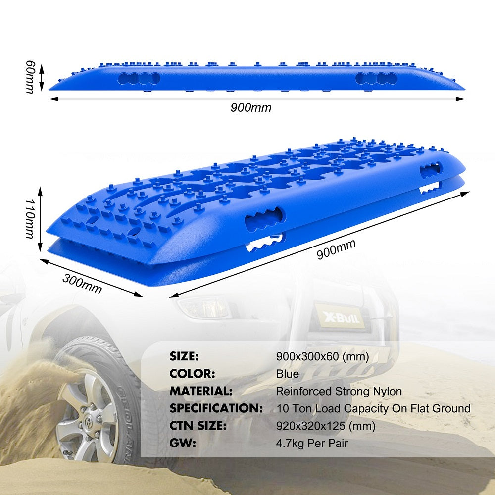 Hitch Receiver 5T Recovery Receiver With 2PCS Recovery tracks Boards Gen2.0 Blue