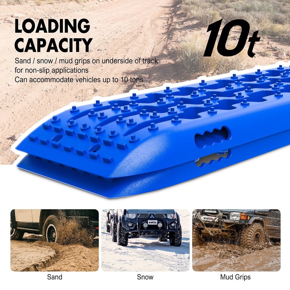 Hitch Receiver 5T Recovery Receiver With 2PCS Recovery tracks Boards Gen2.0 Blue
