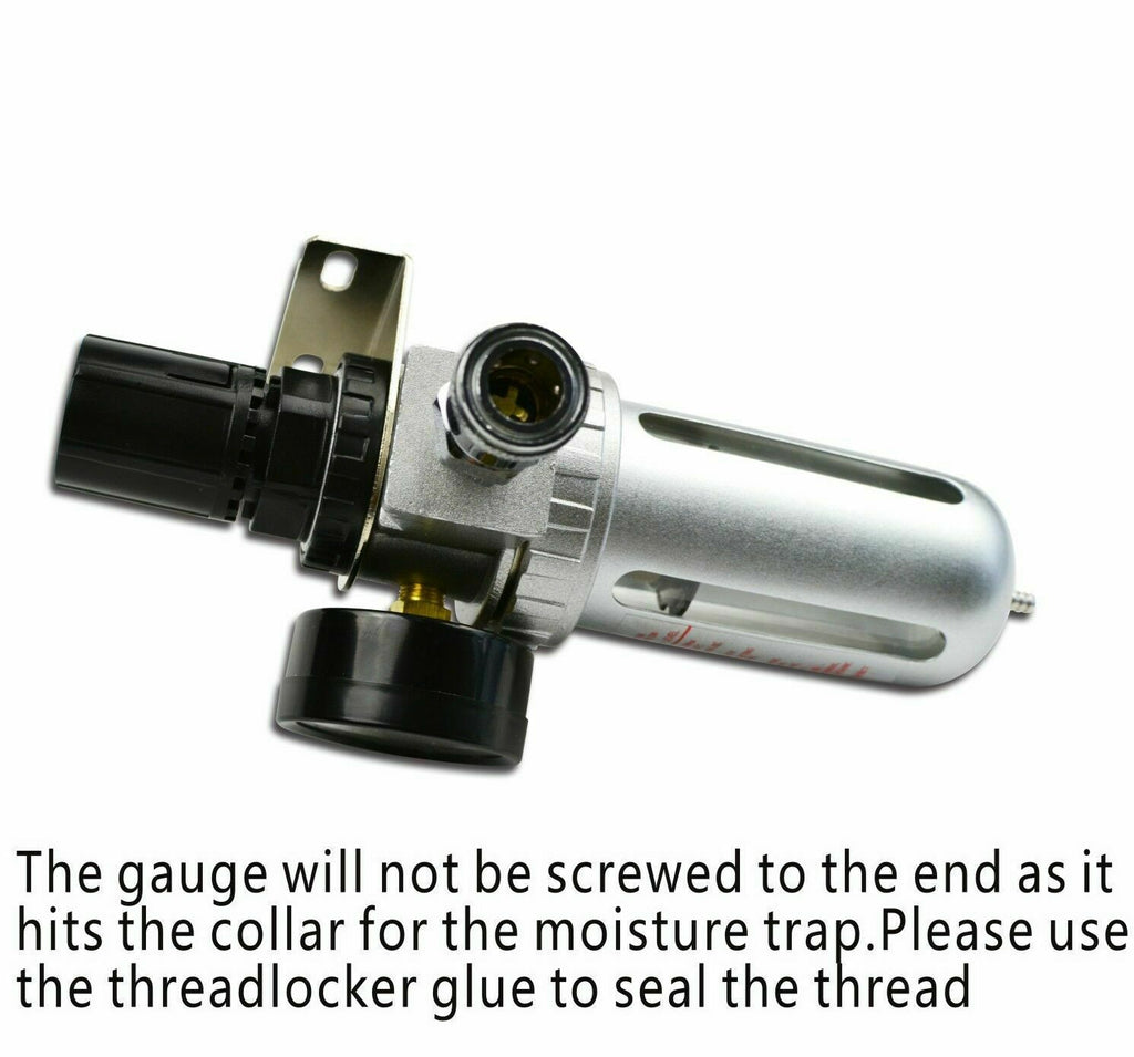 Air Compressor Moisture Filter Water Trap Filter Regulator Mount Fitting