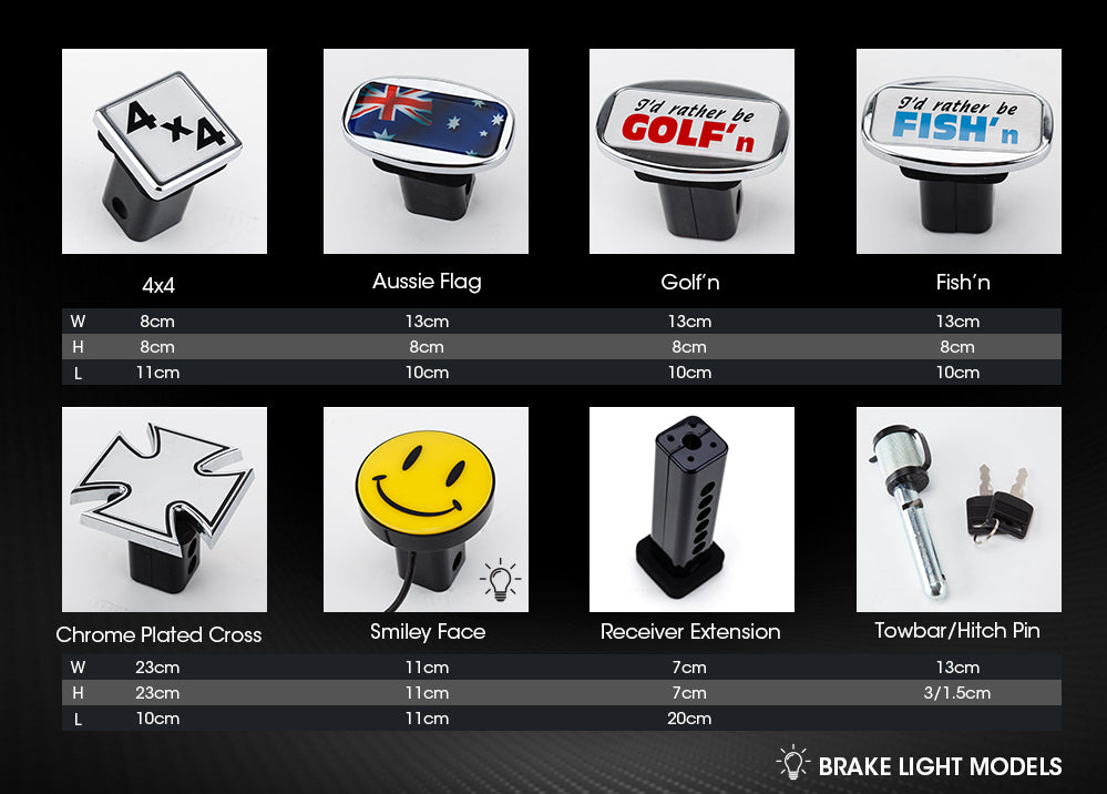 JAXSYN Hitch Extender for Novelty Tow Bar Covers  (40mm to 180mm)