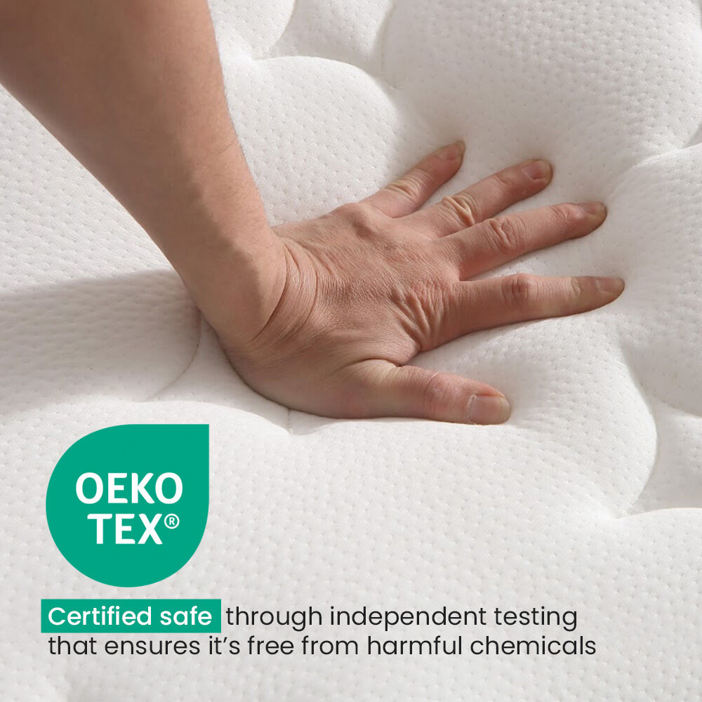 KINGSTON SLUMBER RelaxMax 31cm Queen Mattress, Medium, Euro Top, 5-Zone, Pocket Spring, Knitted Fabric