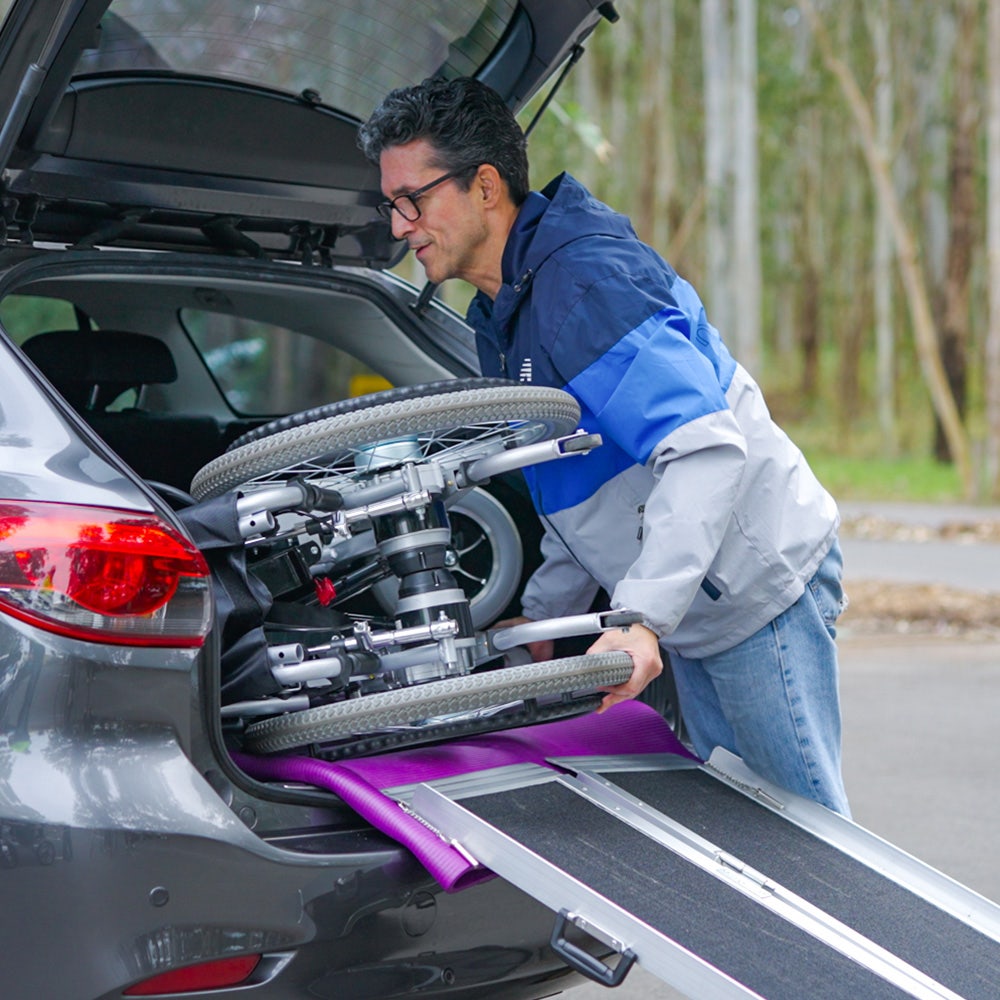 EQUIPMED Power Electric Wheelchair, XL Wide Bariatric Chair Seat, Long Range, Airline Approved, Recline Adjustment, Lithium Battery, 22  Wheels, Headrest, Black