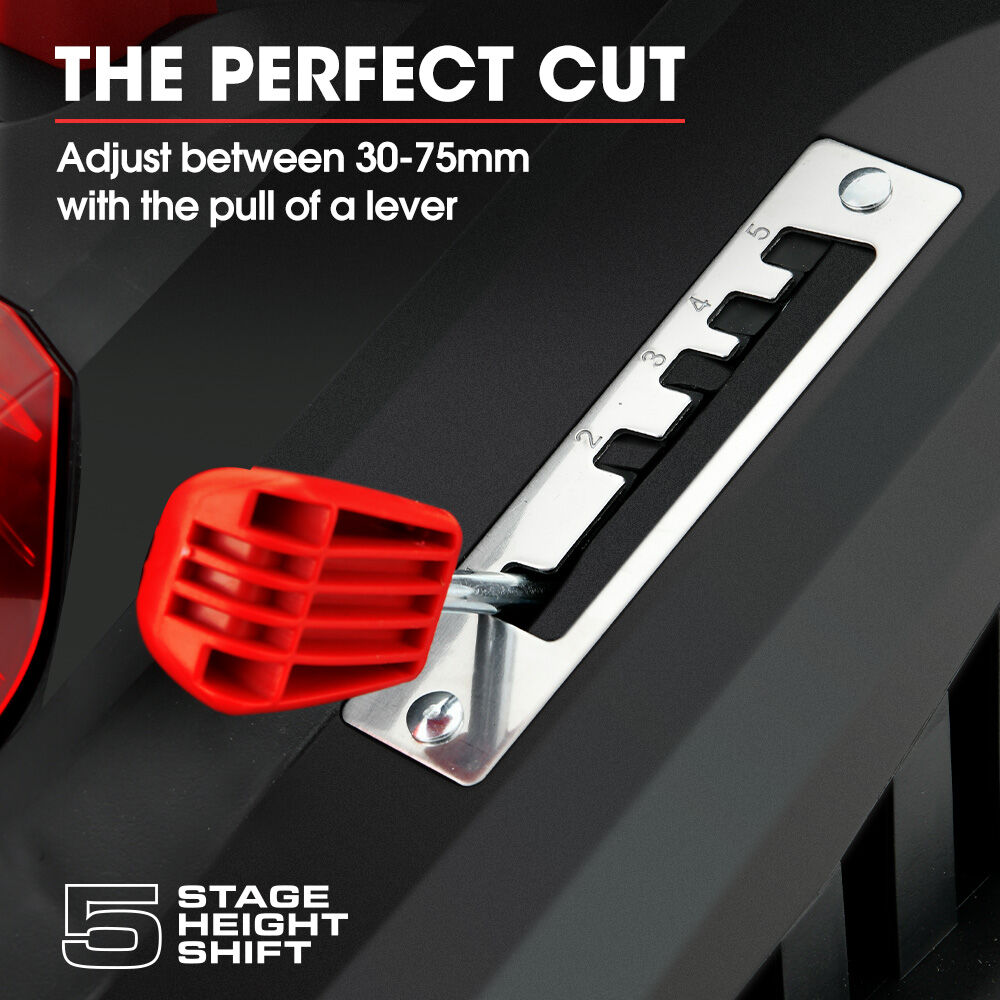 BAUMR-AG 520CX 40V SYNC 17  Cordless Lawn Mower Kit, Fast Charger, 2 x 4Ah Battery, 5 Cutting Heights, Adjustable Ergonomic Handle, Mulching Option