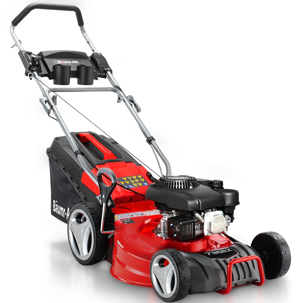 BAUMR-AG 18  150cc Lawn Mower, 8 Heights, Steel Deck, Cup Holders, 4-Stroke Petrol Lawnmower - 730EX