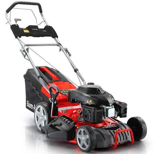 BAUMR-AG 18  224cc Electric Start Self Propelled Lawn Mower, 7 Height, Steel Deck, 6HP, 4-Stroke Petrol Lawnmower - 790SXe