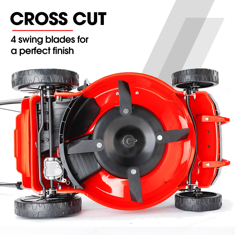 BAUMR-AG 18  150cc Self Propelled Lawn Mower, 7 Height, Steel Deck, Cup Holders, 4-Stroke Petrol Lawnmower - 740SX