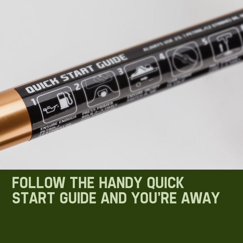 BAUMR-AG 65cc 7in1 Long Reach Garden Multi-tool, Pole Saw, Hedge & Line Trimmer, Brush Cutter, 12 Tree Trimming Pruning Chainsaw Bar, 2 Extension Shafts