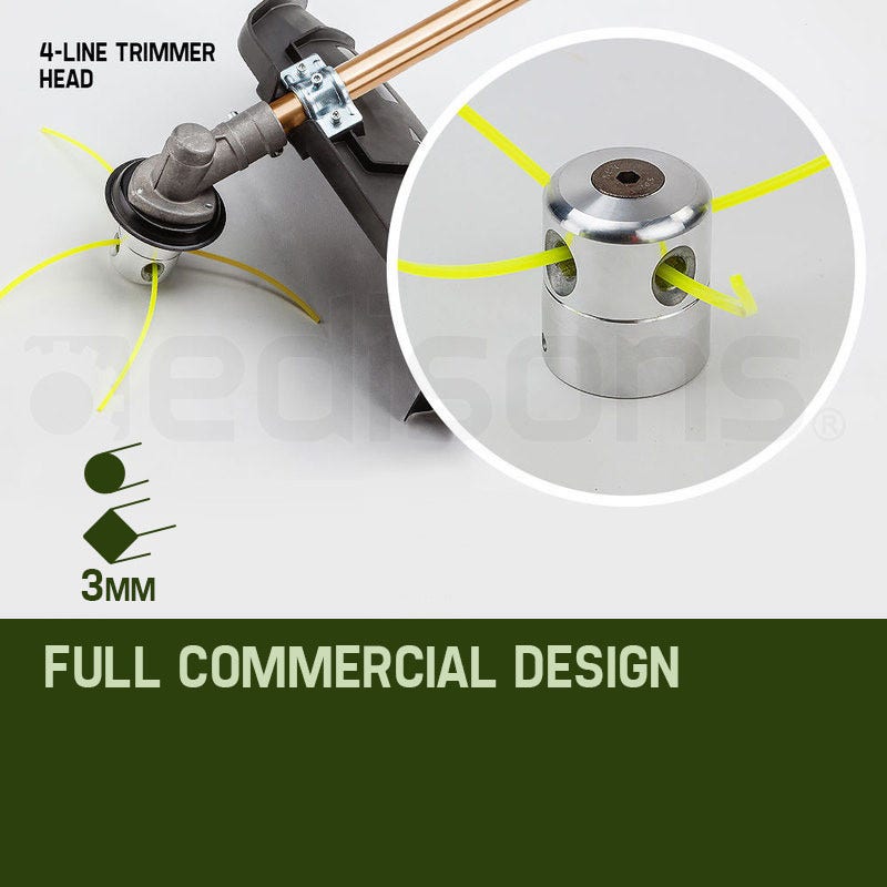 BAUMR-AG 65cc 9in1 Long Reach Garden Multi-tool, Pole Saw, Hedge & Line Trimmer, Brush Cutter, 12 Tree Trimming Pruning Chainsaw Bar, 2 Extension Shafts