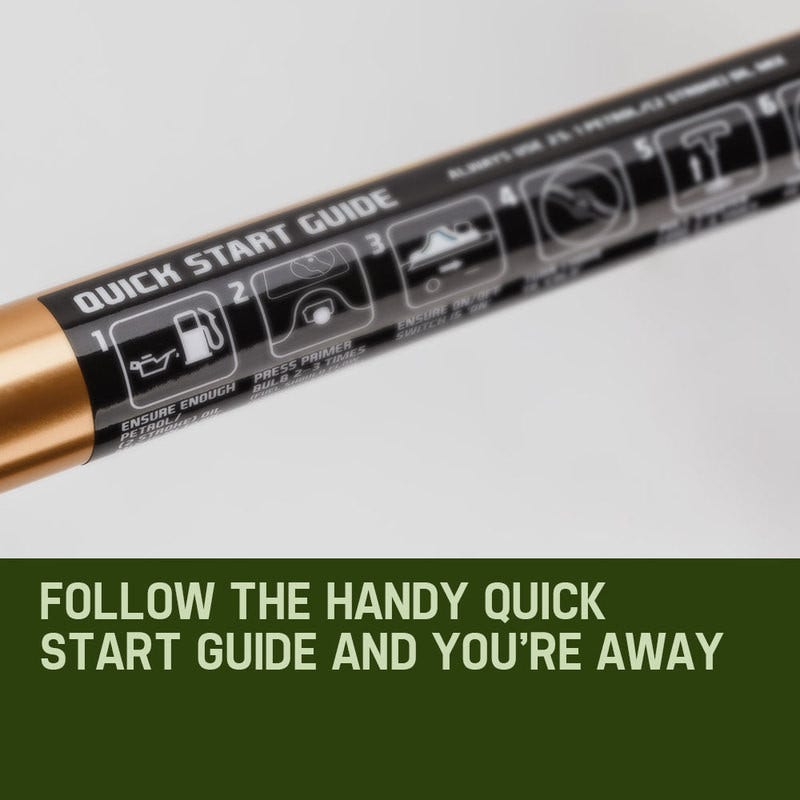 BAUMR-AG 65cc 9in1 Long Reach Garden Multi-tool, Pole Saw, Hedge & Line Trimmer, Brush Cutter, 12 Tree Trimming Pruning Chainsaw Bar, 2 Extension Shafts