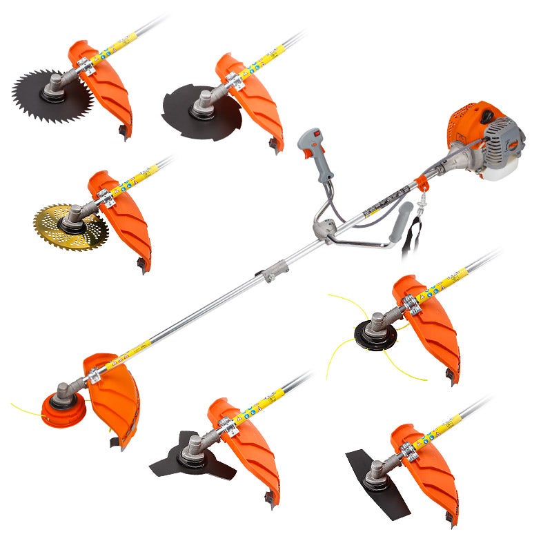 MTM 62cc 7in1 Brush Cutter Garden Multi-Tool , Pole Hedge & Line Trimmer, Bullhorn Handle, 12 Tree Trimming Pruning