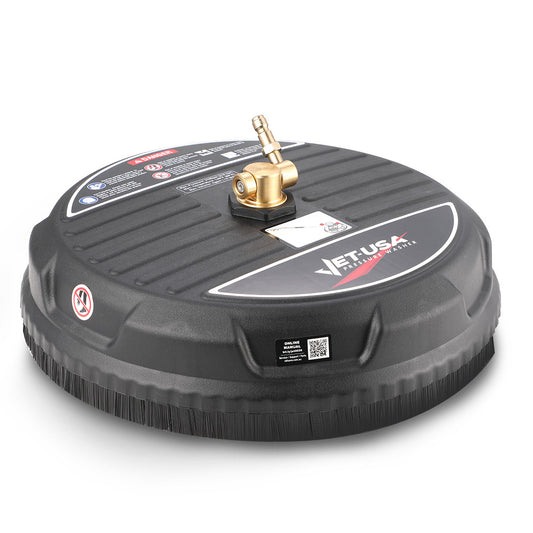 Jet-USA 15 Nylon Pressure Washer Surface Cleaner, 1/4 Fitting, For Concrete Driveway Patio Floor