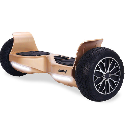 BULLET SX-4000 Hoverboard Scooter, 8.5  Wheels, 700W Brushless, Superior Self Balancing System, UL Certified, LED Lights, Carry Bag, Bronze