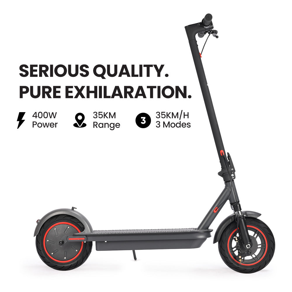 ALPHA Urban 10 Electric Scooter, 35km/h, Suspension, 35km Range, 10-Inch Wheels, Brushless Motor, Free APP, Motorised Commuter eScooter for Adults, Grey