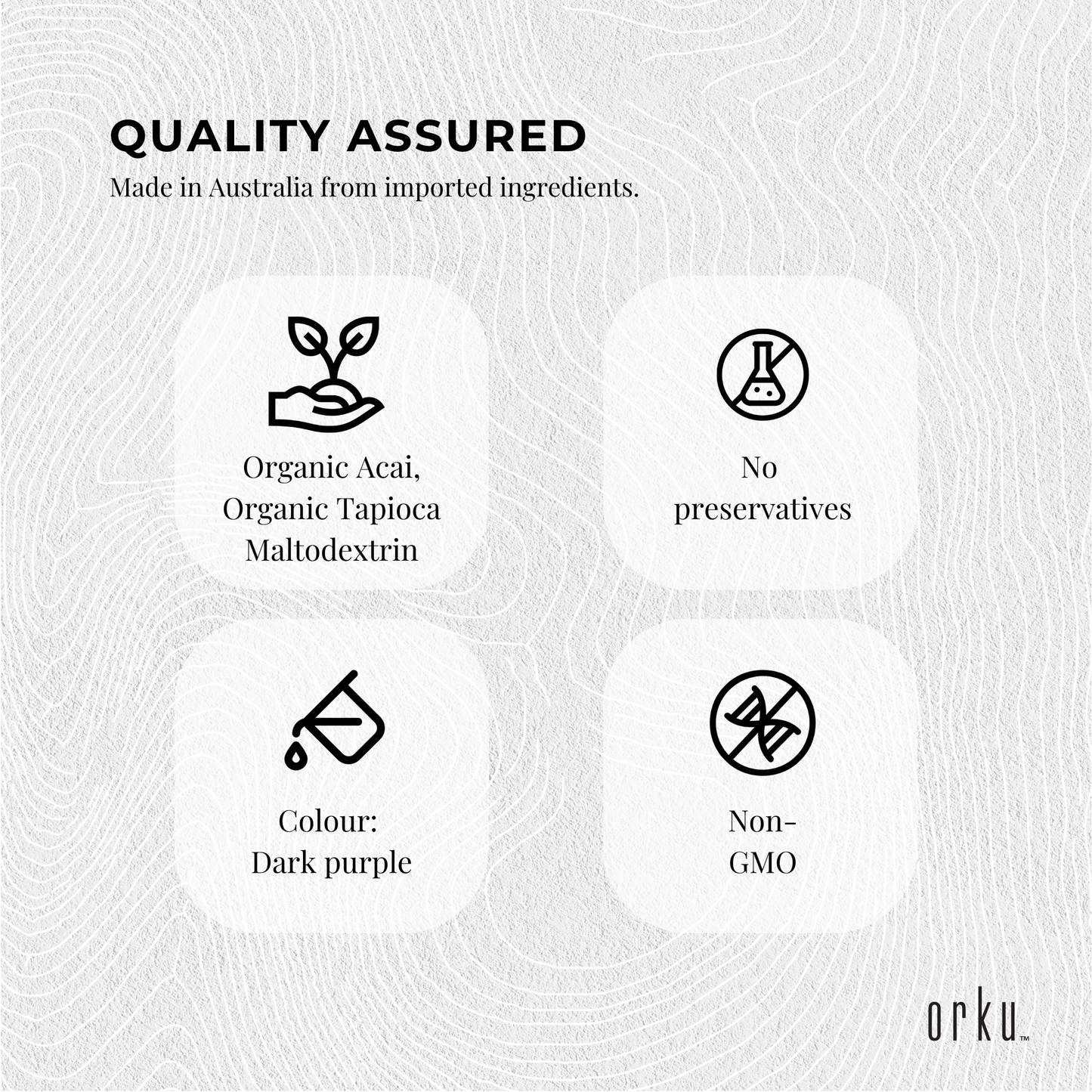 2.5kg Acai Powder Bucket 100% Organic - Superfood Amazon Berries